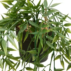Maceta colgante con bambú artificial 67cm