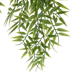Maceta colgante con bambú artificial 67cm