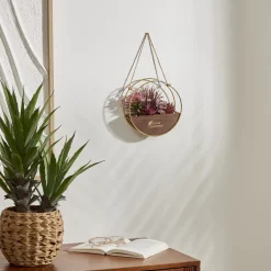 Maceta colgante con planta artificial 20cm