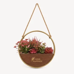 Maceta colgante con planta artificial 20cm