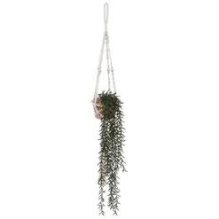 Maceta Colgante C/Planta Artif 13x90Cm