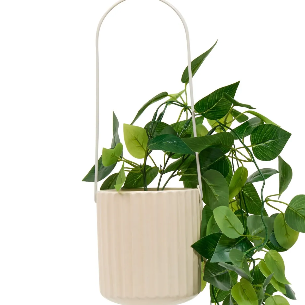Maceta colgante POOLSIDE con planta artificial