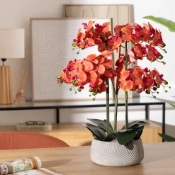 Maceta con orquídea artificial SANAE 65cm