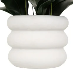 Maceta con orquídea artificial MICK blanca 80cm