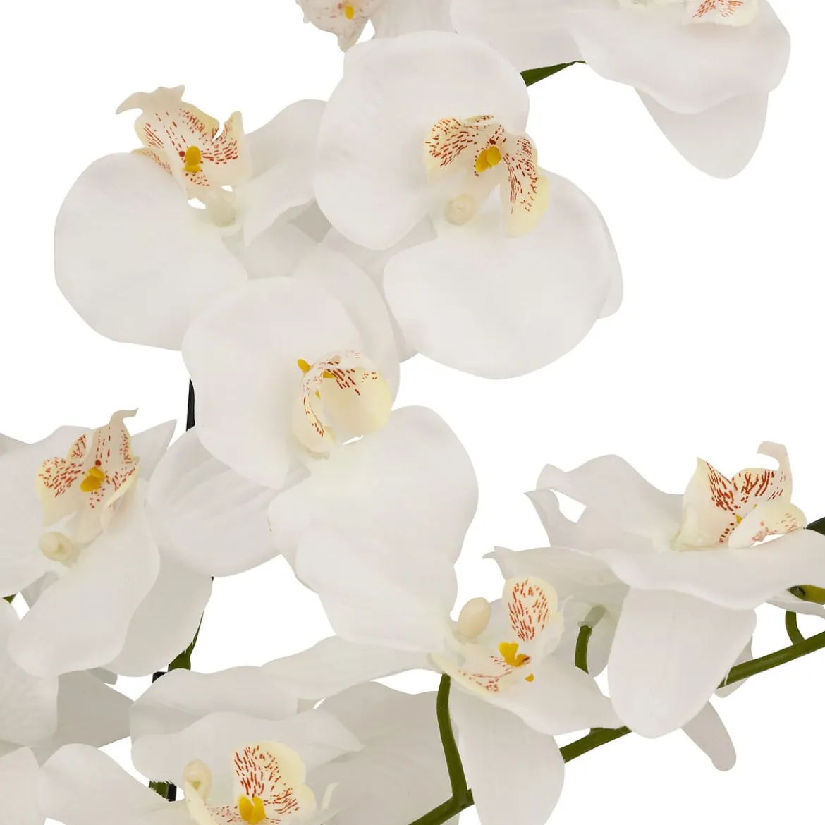Maceta con orquídea artificial MICK blanca 80cm