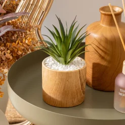 Maceta con planta artificial SOA de cerámica