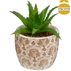 Maceta Con Planta Artificial