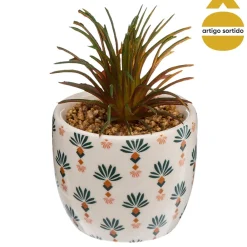 Maceta Con Planta Artificial