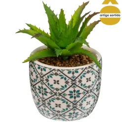 Maceta Con Planta Artificial