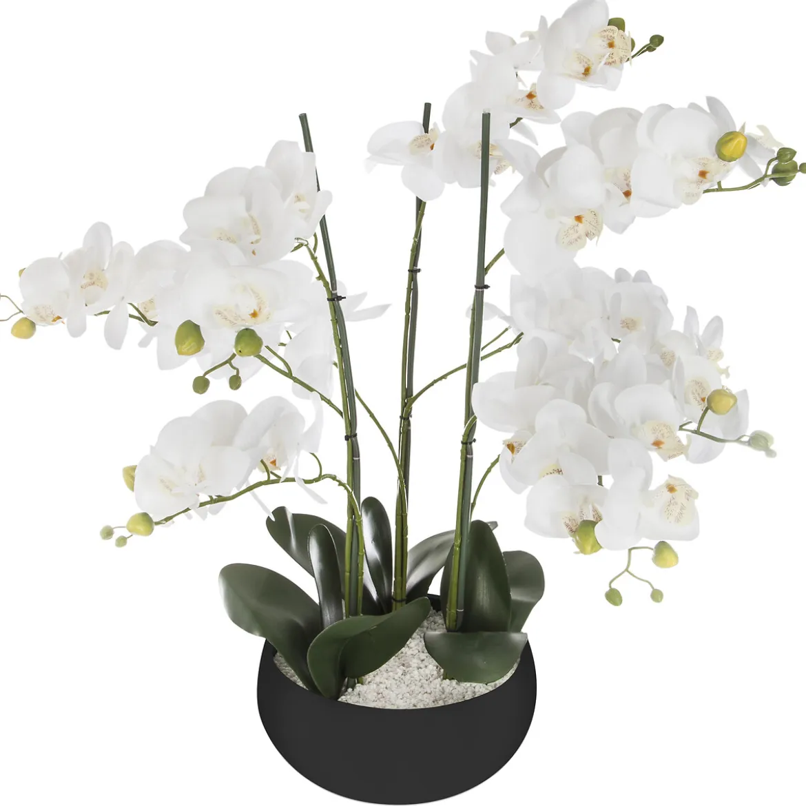 Maceta con planta artificial orquídea 54cm