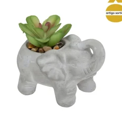 Maceta De Cemento Elefante C/Planta 10Cm