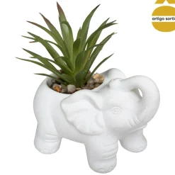 Maceta De Cemento Elefante C/Planta 10Cm
