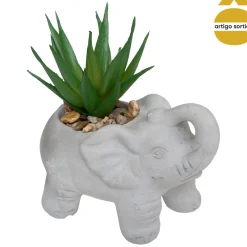 Maceta De Cemento Elefante C/Planta 10Cm