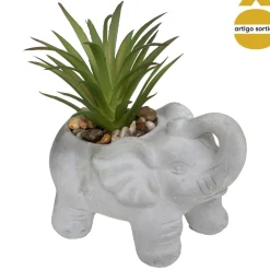 Maceta De Cemento Elefante C/Planta 10Cm