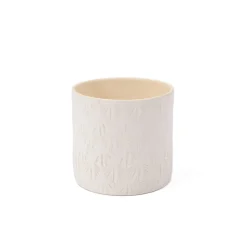 Maceta De Cerámica Blanca 14.5x12.8Cm