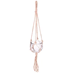 Maceta De Vidrio Colgante 10.5x56Cm