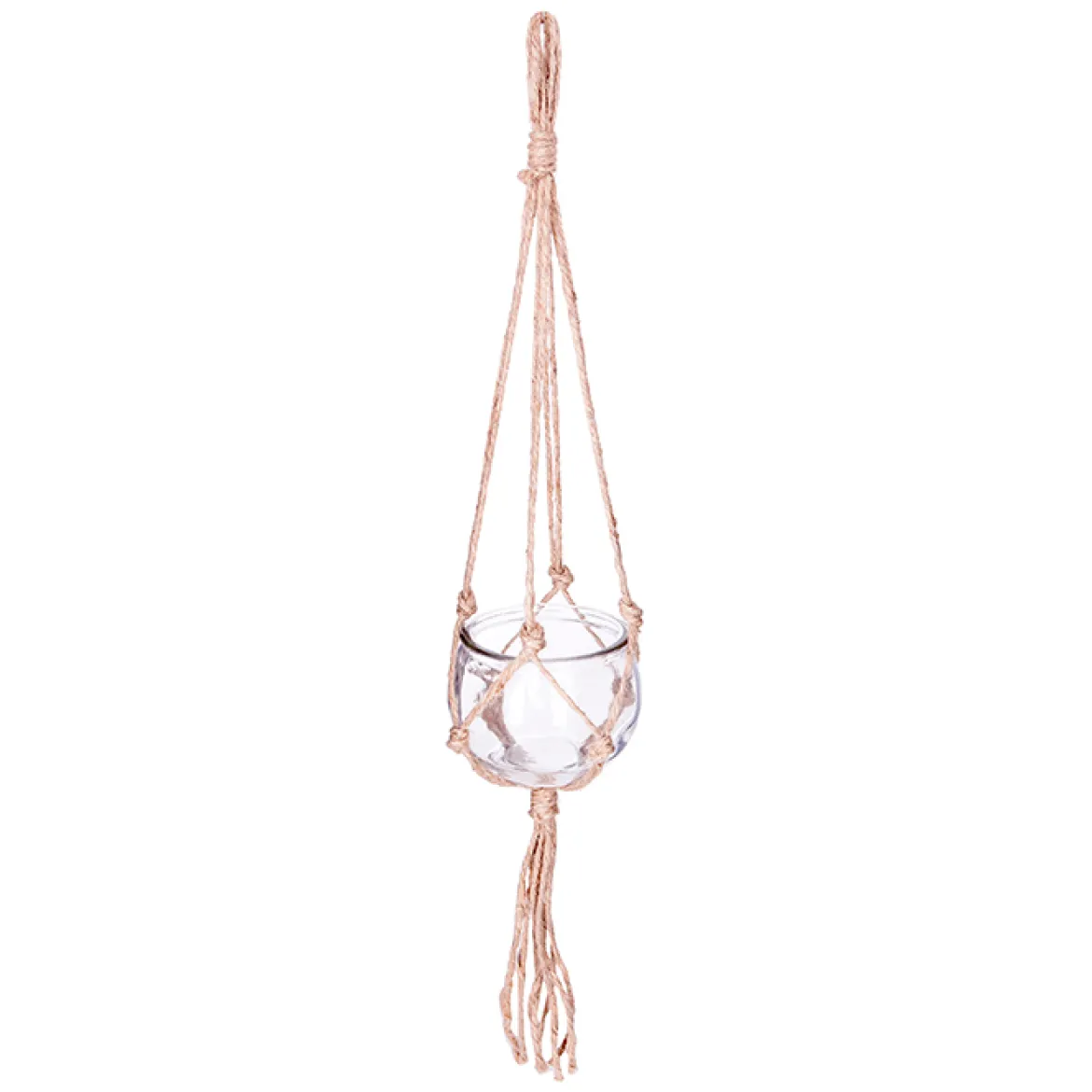 Maceta De Vidrio Colgante 10.5x56Cm