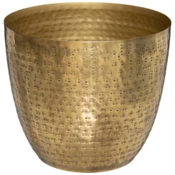 Maceta Dorada Metálica Oasis 18Cm