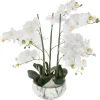 Maceta Efect.Mármol C/Orquídea 25x65Cm