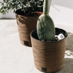 Maceta FURU ECO WOOD marrón 25cm