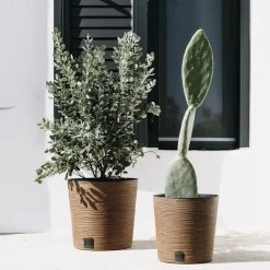 Maceta FURU ECO WOOD marrón 25cm