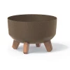 Maceta Gracia Low Eco Wood 28.5x17.7Cm