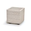 Maceta MADERA blanca eco wood 29x28,8x28,8cm