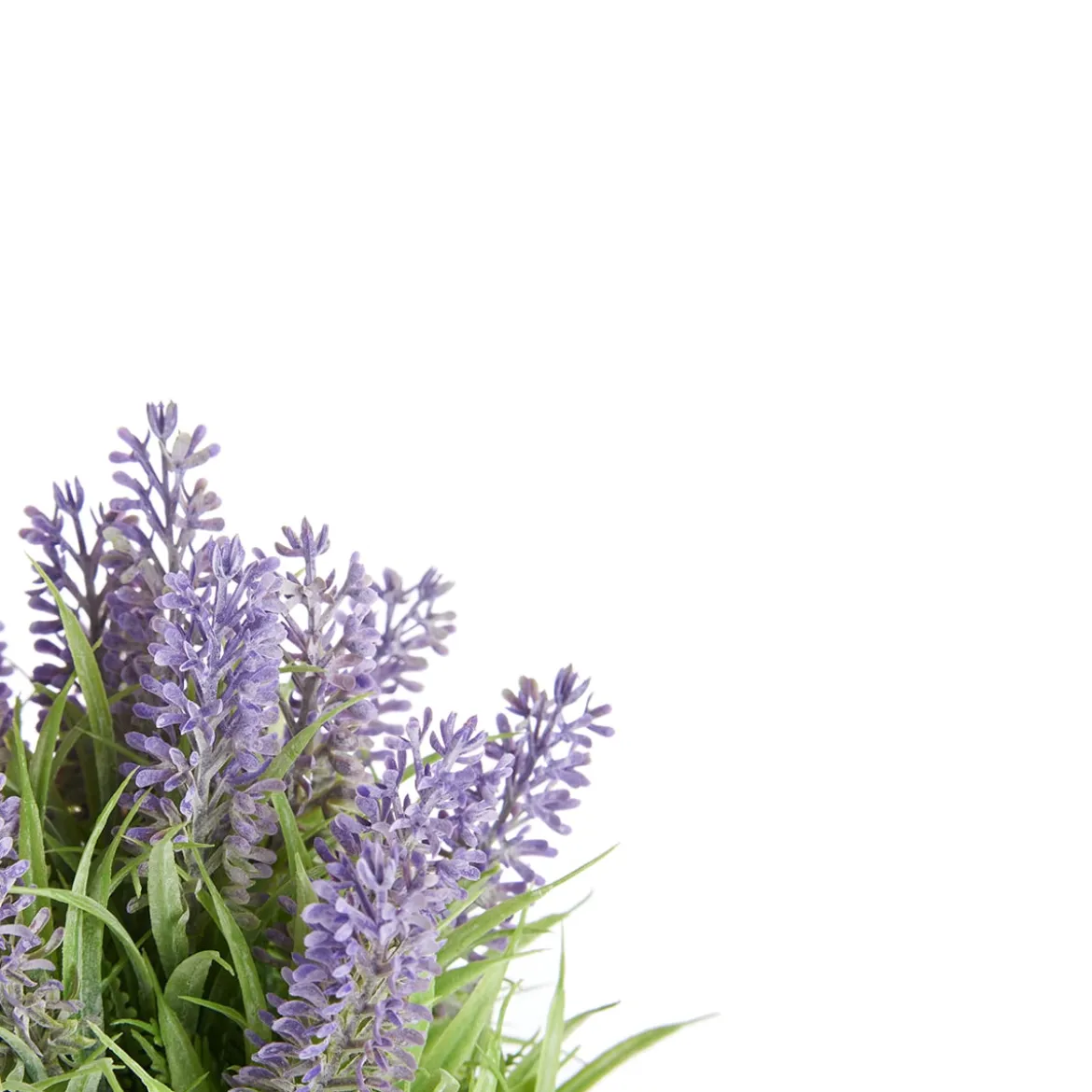 Maceta Metálica Con Lavanda 25cm