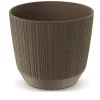 Maceta Ryfo Eco Wood Coffee 14.6x12.6Cm