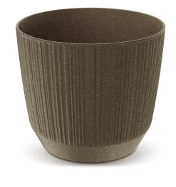 Maceta Ryfo Eco Wood Coffee 14.6x12.6Cm