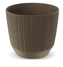 Maceta Ryfo Eco Wood Coffee 14.6x12.6Cm