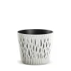 Maceta Sandy Round Eco C/Blanco 26x22Cm