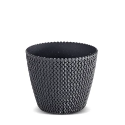 Maceta Splofy Eco Wood Antracita 22x26Cm