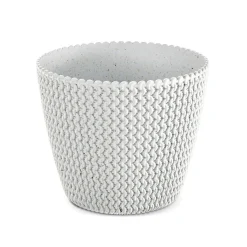 Maceta Splofy Eco Wood C/Blanco 16x19Cm