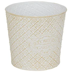 Maceta TINO de hierro blanco 22cm