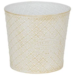 Maceta TINO de hierro blanco 24.5cm