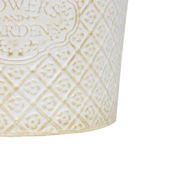 Maceta TINO de hierro blanco 24.5cm