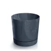 Maceta TUBO efecto hormigón gris 15cm