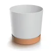 Maceta TUBO PM blanca 14,7x14,8x14,8cm