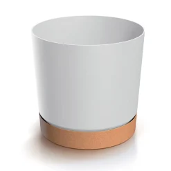 Maceta TUBO PM blanca 14,7x14,8x14,8cm