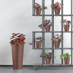 Maceta Tubus Slim Corten 57x30Cm