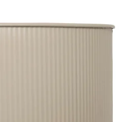 Macetero AZE de metal beige 44,3cm