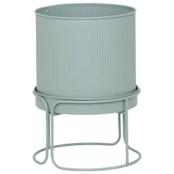 Macetero AZE metálico verde 27cm