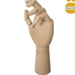 Mano Decorativa De Madera 9x7x30Cm