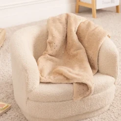 Manta Berlingot Beige 75x100Cm