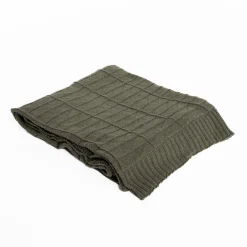 Manta CHEVRON verde 130x160cm