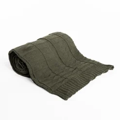 Manta CHEVRON verde 130x160cm