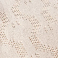 Manta con flecos LYRA beige 130x170cm