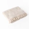 Manta con flecos LYRA beige 180x220cm