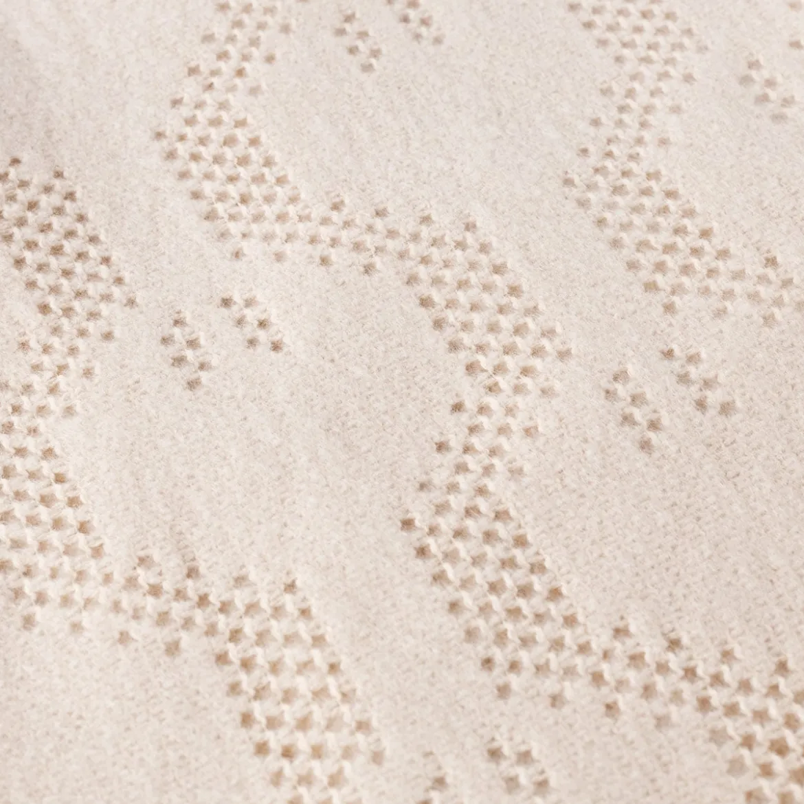 Manta con flecos LYRA beige 180x220cm
